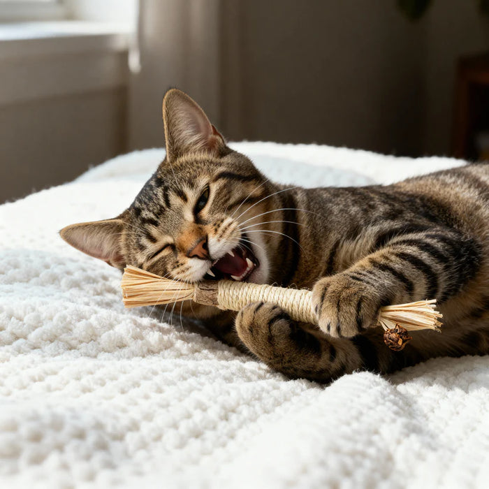 Happy Cat with Toy